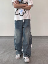 Our Mix Cargo Pants (Denim&Nylon)