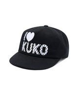 I❤︎KUKO ドット5パネルキャップ_ブラック
