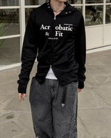 Acro Slim Jersey Zip-Up Hoodie