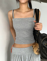 Scanny Square Layered Basic Cami Top 4color