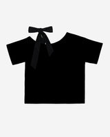 リボンローズピストルTシャツ #ブラック