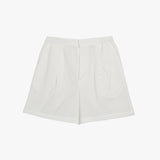 Stranger Regular Fit Seersucker Shorts (White)