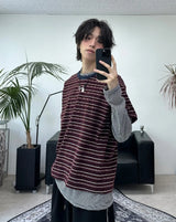 エーダーストライプ半袖Tシャツ