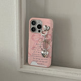 [Mademoment] spring lettering design iphone card case