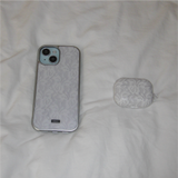 [MADE] rosy lace silver glass bumper case (normal)