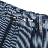 Grain stripe denim pants -2C
