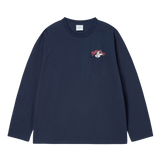 25SS DROP STAR BEAR LONG SLEEVE T-SHIRT DARK NAVY