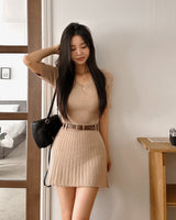 Hess V-neck Mini Dress & Belt Set