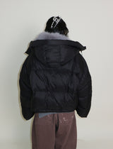 アウトストリングウィンターハイネックダックダウンパッド入りジャケット (Light Padded)