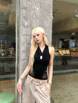 zip-up sleeveless