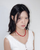 Bold various coral necklace
