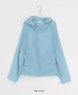 Mimove Diagonal SeeThrough Taping Summer Wind Jumper