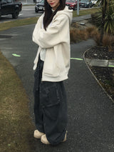 Essential Two-Way Overfit Hood Zip-Up (12c)