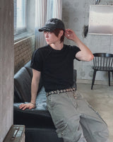 Layden Ribbed Cut-out Short Sleeve T-shirt