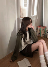 Casual Mood Raglan Sweat Shirt (3color)