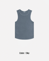 unisex pigment sleeveless shirt