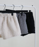 Kina Bendable Angora Fur Micro Shorts (Angora Fur Fabric)