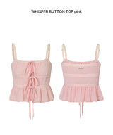 WHISPER BUTTON TOP pink