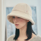 VA Stud Wool Bucket Hat / Cream