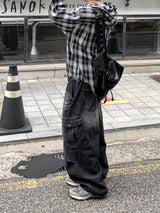 Blur Vintage Hooded Check Shirt
