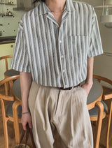 Parry stripe short sleeves shirt