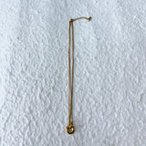 Double Ring Pendant Necklace