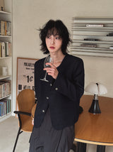 Soroy Round Tweed Jacket