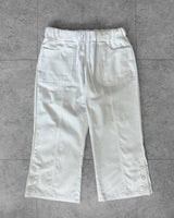 STEP BUTTON CROPPED PANTS