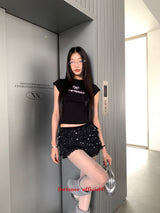 リボンレター半袖Tシャツ