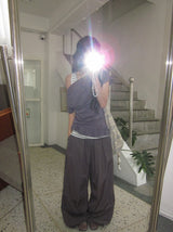 Haeya Parachute String Wide Pants