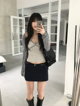 Stripe lace sleeveless (3 colors)