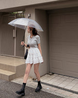 Liffey Collar Short-Sleeved Knitwear