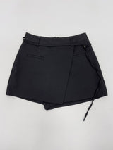 Ready Belted Wrap Skirt Pants