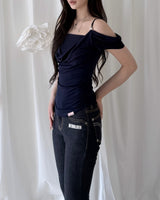 Eve Summer Draping Off-Shoulder Blouse