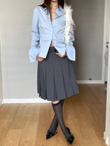 Cotton Basic Sharp Long Sleeve Shirt