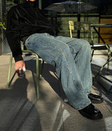 [Premium] 3 TAP Twist Denim Pants (2color)