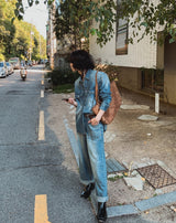Flood cat brush western denim shirt