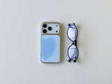BIG HEART BLUE Silver Epoxy Case