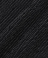 カーブコーデュロイパンツ - Black