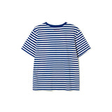 ストライプショートスリーブTシャツ_ロイヤルブルー