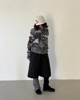 ワイドフィットボタンビーニー