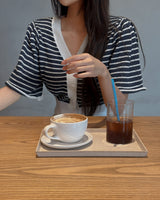 Pura Stripe Knit Cardigan