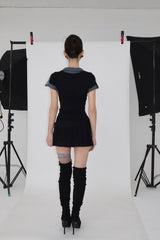 STUDY WASIT BELT DRESS [BLACK]