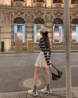 Ropy frill mini skirt(with undepants)