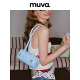 muva. New Cylindrical Shoulder Bag, Premium‑Feel Genuine‑Leather Elegant Niche‑Women’s Purse, New Arrival Mar 28