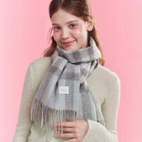 soft check wool muffler_3 colors