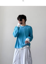 [1+1] Crop Layered Long Sleeve