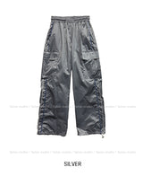 Kai Nylon Glossy Piping Pants