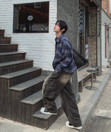 ロクピンタックカーゴデニムパンツ