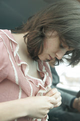 T/T Eve ruffle blouse (rose pink)